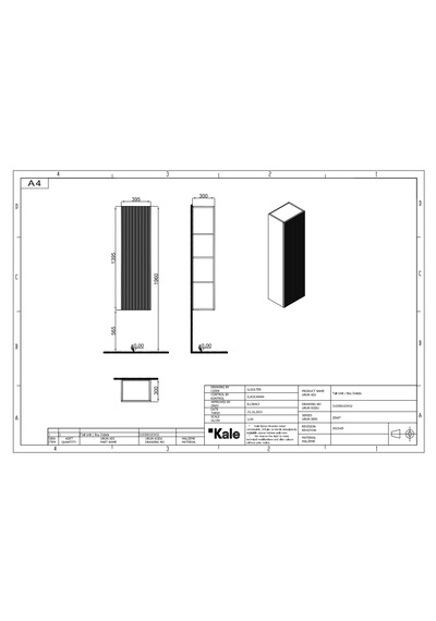 Kale Zenith Boy Dolabı Ceviz Kale Zenith Boy Dolabı Ceviz