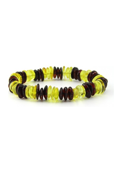 Kehribarsanat Kehribar Bileklik Çok Renkli Pul Kesim N11.59745 Çok Renkli