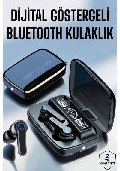 Bluetooth Kulaklık Dijital Göstergeli Kablosuz Uzun Pil Ömrü 1