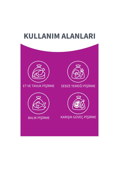 Fırın Torbası 8 Adet 24 X 38 Cm Üçlü Set