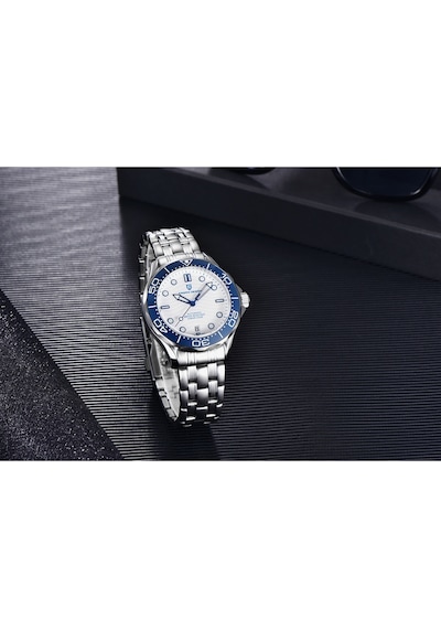 Pagani Design Pd-1685 Seamaster 42mm 200m Su Geçirmez Japon Nh35 Otomatik Mekanik Saat Safir Kristal Çelik Saat Beyaz