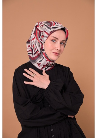 Silk Home Twill İpek Eşarp 11471-20 Beyaz, Siyah, Kırmızı, Bordo, Gri
