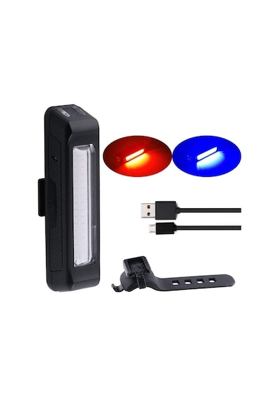 Eastpower/Brwiga Ebl-035Rb Arka Far 50 Lümen Usb Şarjlı Kırmızı/M Siyah