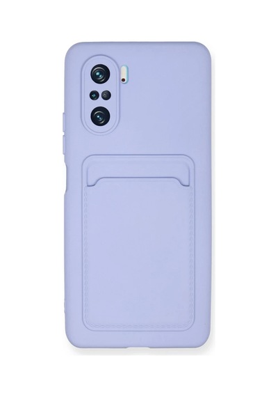 Xiaomi Poco F3 Uyumlu Kılıf Kelvin Kartvizitli Silikon - Lila