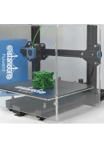 İstanbul Filament 3d Baskı Petg Filament Yeşil Renk 1 Kg Ø 1,75mm 0,05 Mm Bambu Lab Uyumludur 1.75mm