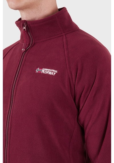 Norway Geographical Yumuşak Dokulu Soğuğa Dayanıklı Outdoor Polar Erkek Polar Tug Bordo