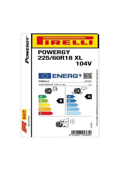 Pirelli 225/60 R18 104V XL Powergy Yaz Lastiği 2025