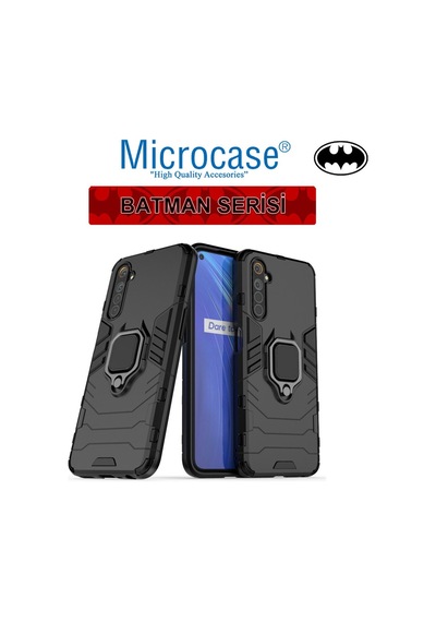 Microcase Realme 6 Batman Yüzük Standlı Kılıf