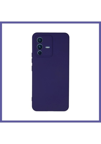 Bezos Vivo V23 5g Kılıf Nano İçi Kadife Silikon - Mor Nıda