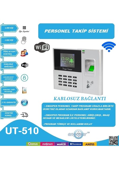 WİFİ  PARMAKİZİ KART OKUYUCU PERSONEL TAKİP SİSTEMİ KURULUM DAHİL