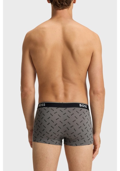 Boss Erkek Boxer 50554443 060 Gri-siyah-gri Gri-siyah-gri