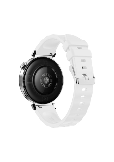 Sneezy Huawei Watch Gt4 41mm İle Uyumlu Softflex Metal Tokalı Spor Silikon Akıllı Saat Kordonu