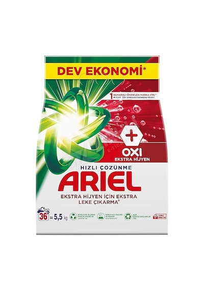 3 Adet Ariel Oxi Extra Hijyen Beyazlar 5.5 Kg