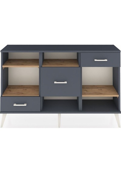 Arges Konsol 4 Raflı 3 Çekmeceli 132x30x83 Antrasit-çam/antrasit Çam/antrasit Arges Konsol 4 Raflı 3 Çekmeceli 132x30x83 Antrasit-çam/antrasit Çam/antrasit