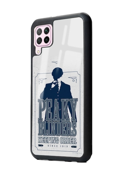 Huawei P40 Lite Peaky Blinders Keeping Tasarımlı Glossy Telefon Kılıfı Siyah