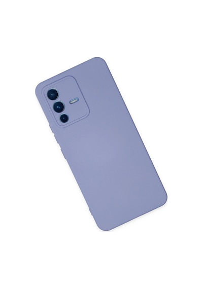 Cosmotex Newface Vivo V23 5g Kılıf Nano İçi Kadife Silikon - Lila