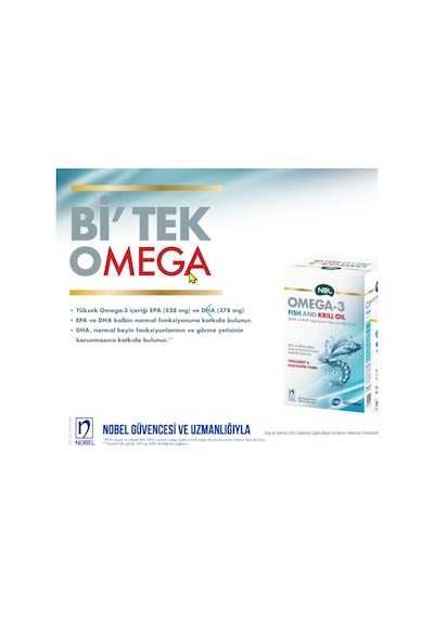 Nbl Omega-3 Fish & Krill Oil 50 Yumuşak Kapsül - Epa Ve Dha İçeren Omega-3 Takviye Edici Gıda