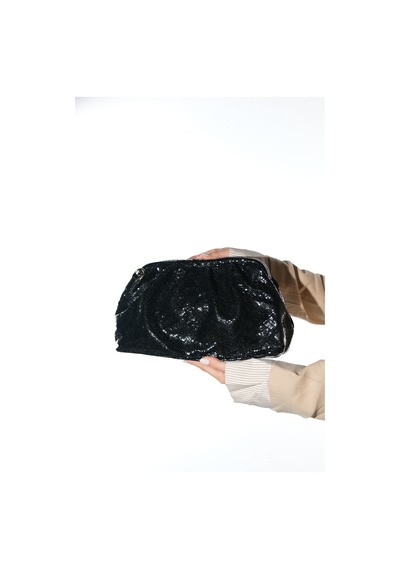 Luvishoes Uvera Siyah Desenli Kadın Clutch Çanta Siyah