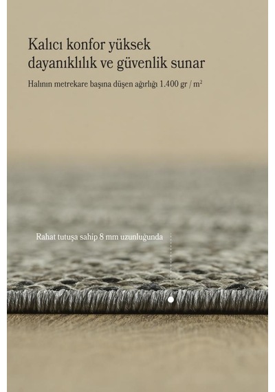 İskandinav Tasarım Zigzag Desenli Gri Halı Salon Halısı Mutfak Halısı Yolluk Paspas Dış Mekan Halı