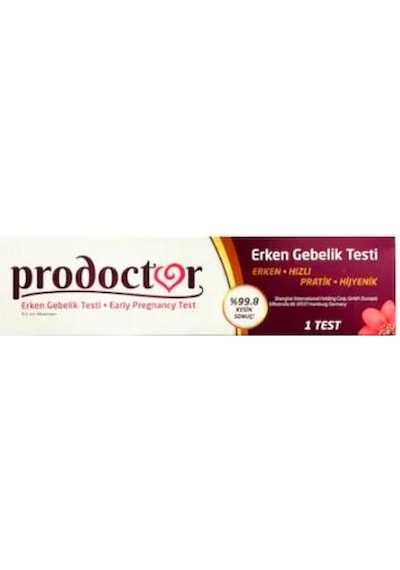 Prodoctor Pratik Erken Gebelik Testi 1 Test x 2 Paket
