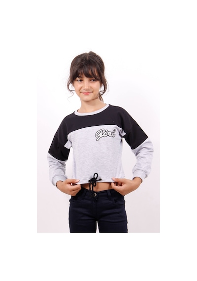 Toontoy Kız Çocuk Varaklı Girl Baskılı Sweatshirt Siyah Toontoy Kız Çocuk Varaklı Girl Baskılı Sweatshirt Siyah