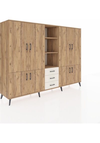 Hyperion Dolap 11 Raflı 3 Çekmeceli 8 Kapaklı 220x44x163 Çam-çam/ Çam-çam/aytaşı Hyperion Dolap 11 Raflı 3 Çekmeceli 8 Kapaklı 220x44x163 Çam-çam/ Çam-çam/aytaşı