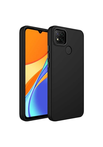 Xiaomi Redmi 10A Kilif Metal Çerçeve Ve Buton Tasarimli Silikon 563354655