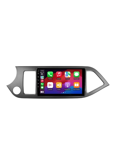 Kia Picanto Android Multimedya 2011-2016 Carplay Android Auto Navigasyon Kameralı 4gb Ram 32gb 9"