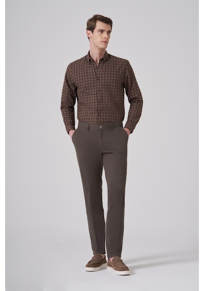 Morven Erkek Haki Pamuk Trend Dynamic Fit Chino Pantolon 26ks003006710 Haki