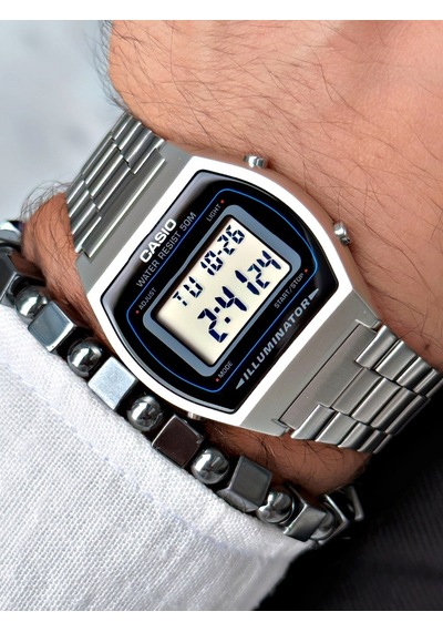 Casio Nda3178  Retro Erkek Kol Saati Gümüş + Bileklik