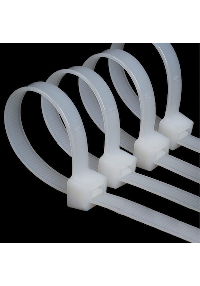 Master 505369 Plastik Kablo Bağı Cırt Kelepçe 8x650 Mm Beyaz 100 Adet