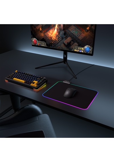 Northcity Rampage Mp-23 Blıtz M Rgb Gaming Mouse Pad - 252x328mm Siyah Anti-slip 170g li