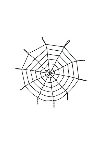 Halloween Cadılar Bayramı Örümcek Ağ Dekor Siyah 1.5 Metre Standart
