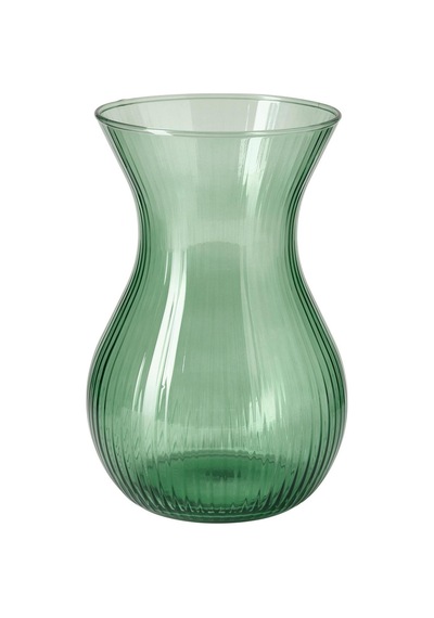 Cam Vazo, Yeşil, 18 Cm