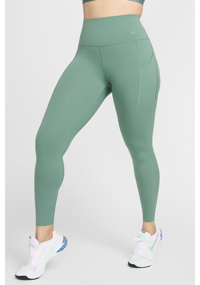 Nike Universa Medium Support High Rise Full Length Kadın Yüksek Bel 2 Cepli Toparlayıcı Tayt Yeşil