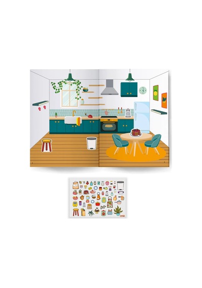 500 Sticker Kitabım Meslekler ve Evimiz  İkili Eko Paket