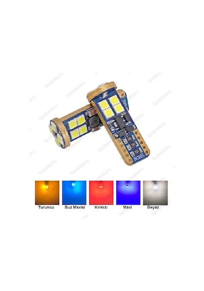 Fardoktoru T10 Dipsiz Led Park Ampulü 12Smd Kırmızı Fx1030