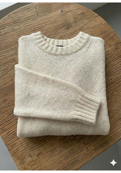 Rey Kadın Bej Yumoş Oversize Kazak Bej