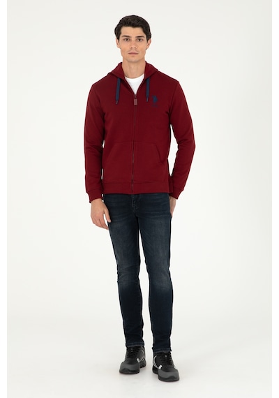 U.s. Polo Assn. Erkek Bordo Sweatshirt 50289028-vr014 Bordo