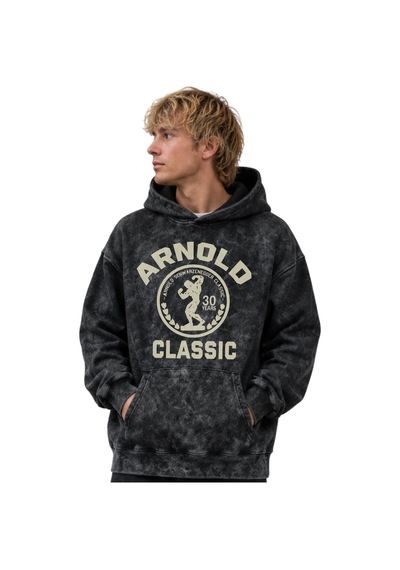 Sevbano Arnold Classic Fitness Gym Bodybuilding Baskılı Unisex Oversize P Siyah