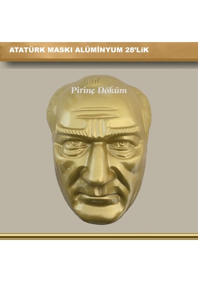 Atatürk Maskı Alüminyum 28'Lik