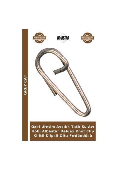 Özel Üretim Avcılık Tatlı Su Avı Hobi Albastar Deluex Knot Clip Kilitli Klipsli Olta Fırdöndüsü standart