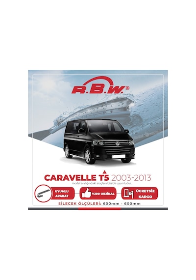 RBW Volkswagen Caravelle T5 2003 - 2013 Ön Muz Silecek Takım