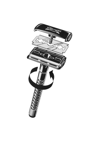 Wilkinson Classic Tıraş Makinesi 5 Adet Jilet Ile Birlikte, Barber's Style 10'lu Jilet Tıraş Seti