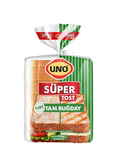 5 Adet Süper Tost %100 Tam Buğday 500 G