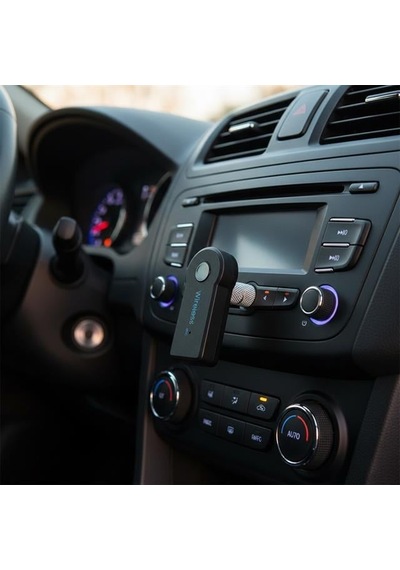 Powermaster Pm-12767 Mikrofonlu Bluetooth Ses Alıcı Araç Ve Hoparlör İçin Aux Girişli Kablosuz Dönüştürücü Kiti