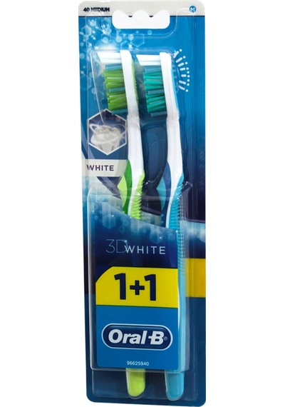 Oral-B 3D White 1+1 Diş Fırçası Medium