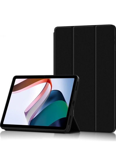 Xiaomi Redmi Pad 10.61 Inc 2022 Uyumlu Kılıf Pu Deri Ön Arka Tam Koruma Standlı Smart Kapak Kılıf