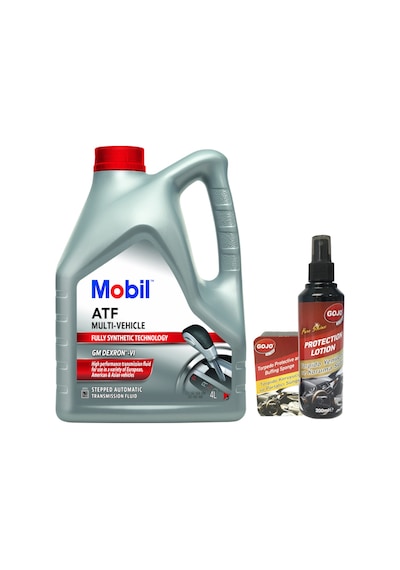 Mobil Atf Multi Vehicle Otomatik Şanzıman Yağı 4 L + Gojo Araç Bakım Seti 2'li