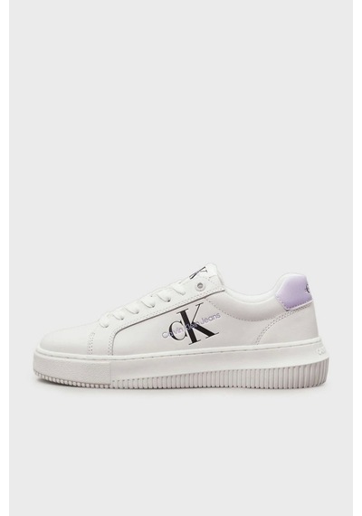 Calvin Klein Logolu Beyaz Kadın Sneaker Beyaz